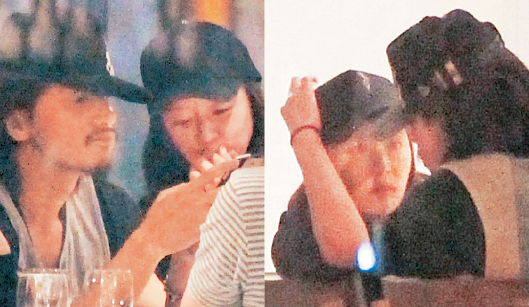 林心如跟言承旭並坐在一起的時候,肢體互動相當多,兩人不時深
情對望。