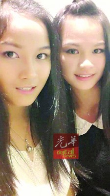 2名同窗好友邓妙萍(左)和陈欣仪(译音)目前仍在私人医院接受观察。