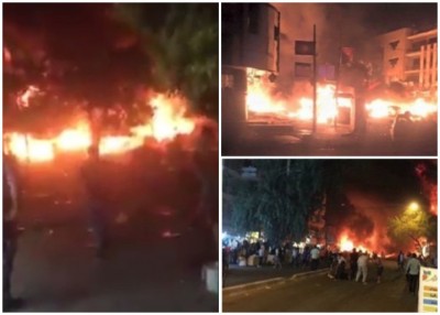 有民众拍下爆炸现场,并上载社交网。