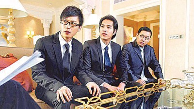 杜汶泽(右)回首拍摄《大批交易》常,同乔任梁(左)与蓝正龙之刻骨铭心日子。