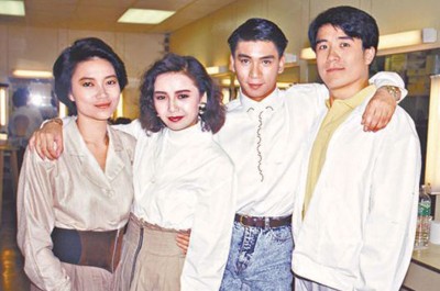 (右起)李中宁、黄子扬、曾华倩和陈敏儿曾是无线力捧对象。
