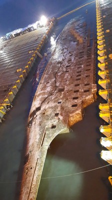 “世越号”渐在水中已将近3年。(法新社照片)