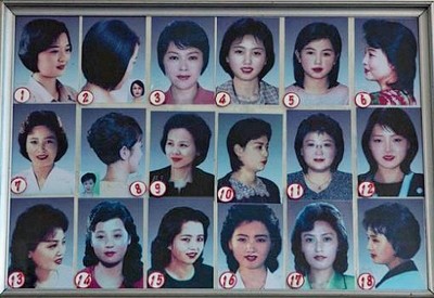无须为三千烦恼丝忧愁,朝鲜政府统一人民发型,女性的发型多达18种类型。