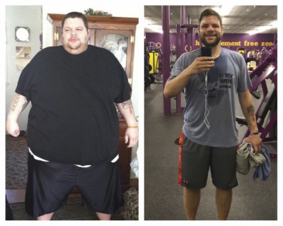 一度重達675磅的Ronnie，減去450多磅後不單回復正常身型，更抱得美人歸。