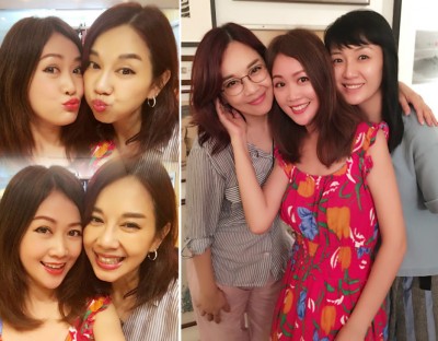 三位冻龄美人虽已年过40,但外貌仍与20多年前在无线拍剧时没有大分別。
