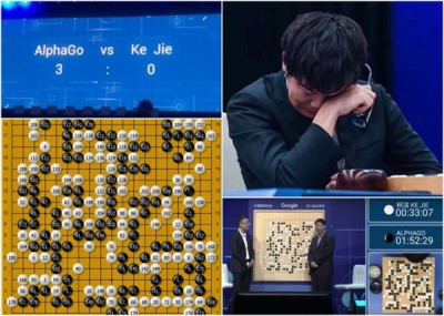旧版AlphaGo曾击败围棋高手柯洁,令他当场沮丧拭泪。