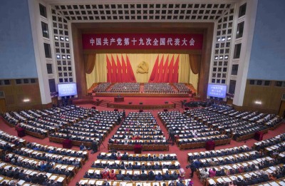 镜头下的十九大。(新华社照片)
