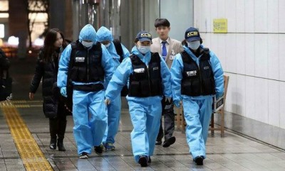 韩国国立科学调查研究院派出调查员前往医院验尸。
