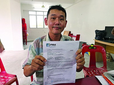 张有良坚持表示,居民不该为从未使用过,但因水管爆裂而流失的水源付费,且相关费用更是高达10万令吉。