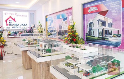Irama Jaya Group亚罗士打分行所展出房屋模型。