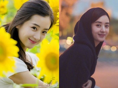 李可(左)看上去与赵丽颖(右)有几分相似。