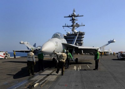 EA-18G的电子防御范围很大。