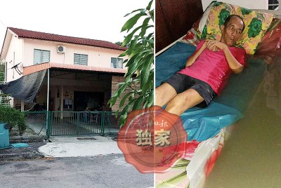 (左图)感恩之家在新港的新住所空间更广,可容纳22名老人。(右图)感恩之家于去年9月时面对严重水灾,导致部分老人们被浸泡水中。(档案照)