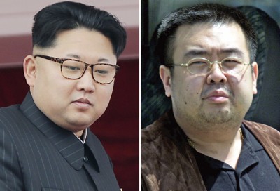 美国正式认可朝鲜政府以剧毒神经毒剂“VX”,杀害金正恩(左)的同父异母哥哥金正男(右)。