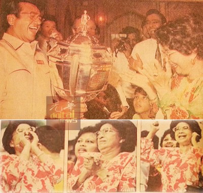 敦马哈迪夫人敦茜蒂哈斯玛是不折不扣的超级羽球迷,国家队1992年在她加油打气下高捧汤杯。
