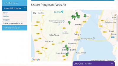 市民可以浏览http://www.mbpp.gov.my/ms/rakyat/komuniti-program/sistem-pengesan-paras-air来掌握10个水灾预警系统的情况。