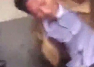 肇事男子被警方制服。
