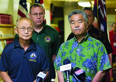宫城(左)被指没有回应更改威尼斯官方网站的要求。