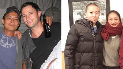 高圣远(左)和洋男常相约喝酒。周迅(右)和“忘年之交”窦靖童关系亲密。