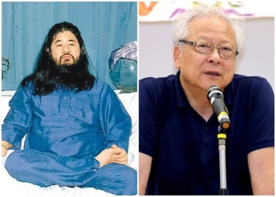 安田好伟(右)于一审时曾吗麻原彰晃(左)当辩护律师。