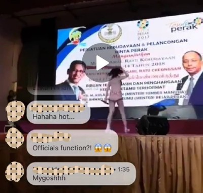 社交媒体流传服装选美赛串插女歌手性感表演的视频,霹大臣已否认他本人及州政府机构涉及此项活动。