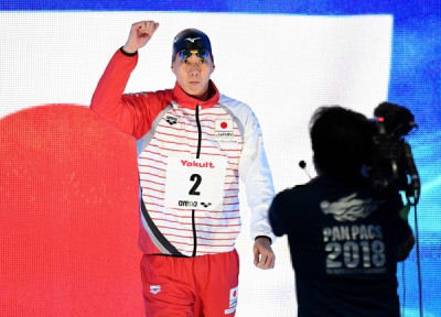 日本蛙王渡边一平在刚刚落幕的泛太平洋游泳锦标赛中有优异表现。