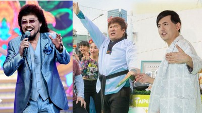 张菲(左起)、胡瓜、黄子佼将争夺本届金钟奖综艺主持人奖。