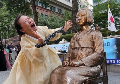 韩国等地设置慰安妇铜像,引日本不满。