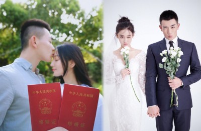 张馨予宣布和武警何捷结婚。