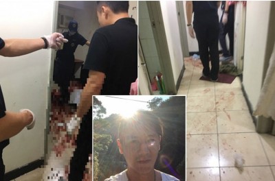 狠心弑母的梁男。