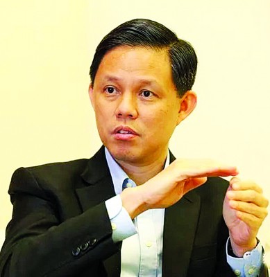 新加坡贸工部长陈振声。