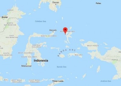 马鲁古群岛对开海域发生地震。