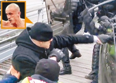 德廷格（小图）向警方自首。