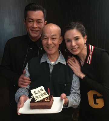 李若彤（右）透露当年将自己与古天乐（左）选为主演的正是监制李添胜。