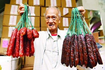 胡树球表示,广德所售卖的腊肠及润肠分为多种,分别有江门、公安门、永州及福兴,价格介于每公斤50至70令吉之间。