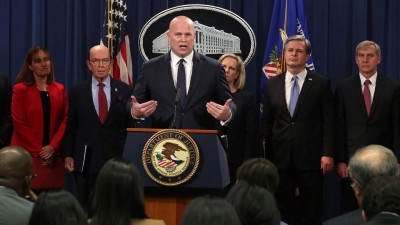 美国官员公布孟晚舟控罪。（法新社照片）