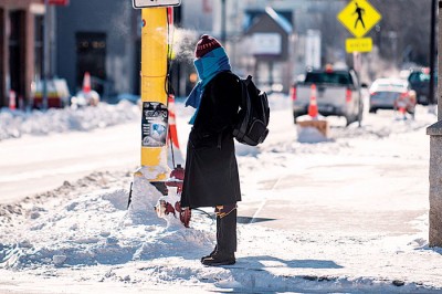 明尼苏达州一些地方的“风寒温度”更低过南极。