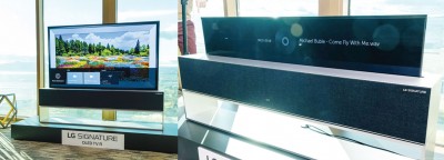 LG 可折叠电视机。