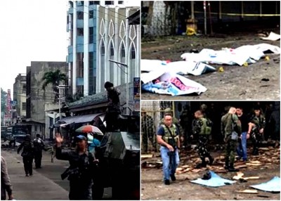 霍洛岛一座天主教教堂发生爆炸。 