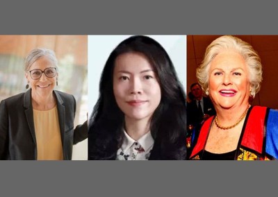 从左起为爱丽丝沃尔顿、杨惠妍和马尔斯。