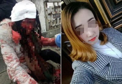 (贵阳18日综合电)恐怖情人!中国贵州省贵阳市一名女子黄声美,日前在公车站等车时,突然被人用砖头砸头后又朝头部猛砍19刀,而凶手竟然是她的张姓前男友,因为不满交往1个月就被甩,在对黄家人发出长期死亡威胁后,真的下手行凶。黄声美目前因为头骨碎裂、颅内出血仍然昏迷不醒。