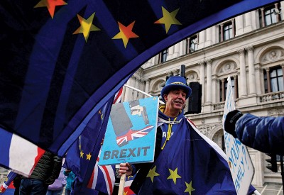 英国延长脱欧期限的可能性变得愈来愈高。（法新社照片）