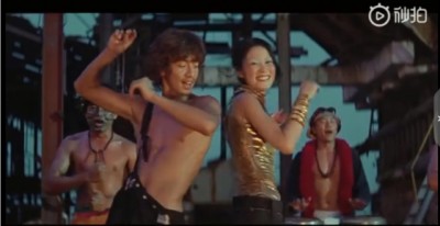 木村拓哉和王菲跳舞。