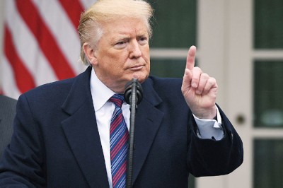 特朗普表明很想尽快结束停摆局面。（法新社照片）