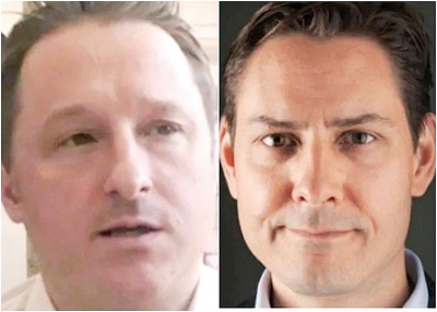 康明凯（右）及斯派佛（左）获得百多名前外交官和学者声援。 