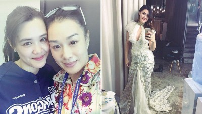钟丽缇与大女儿Yasmine张敏钧。