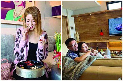 演艺圈贵妇徐子淇、李嘉欣PO照分享过年生活。