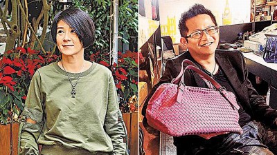 陆元琪（左）离婚后勤上通告养家。37岁的吕元钟（右）被爆已有正牌女友。