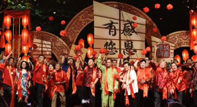 绣球一抛,曹观友及一众嘉宾为2019己亥年槟城庙会正式揭开序幕。