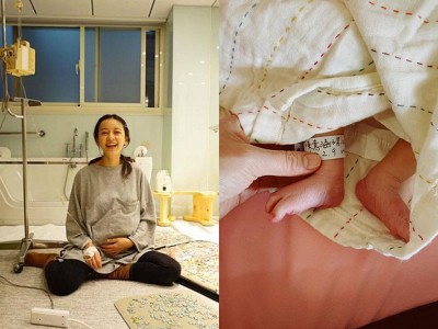 陈意涵9日生子。